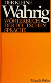 book Der kleine Wahrig: Wörterbuch der deutschen Sprache