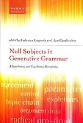 book Null Subjects in Generative Grammar. A Synchronic and Diachronic Perspective