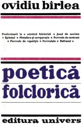 book Poetică folclorică