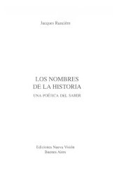 book Los nombres de la historia: una poética del saber