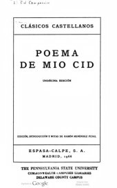 book Poema de mio Cid