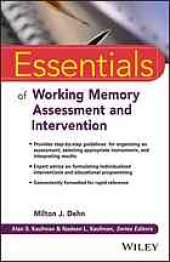 book Essentials of working memory assessment and intervention