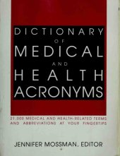 book Dictionary of Medical and Health Acronyms