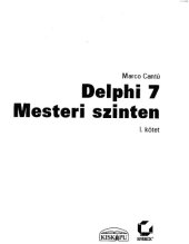 book Delphi 7 mesteri szinten. 1. kötet