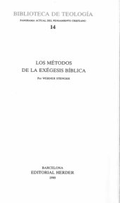 book LOS METODOS DE LA EXEGESIS BiBLICA