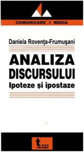 book Analiza discursului: Ipoteze şi ipostaze