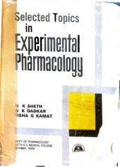 book Selected Topics in Experimental Pharmacology