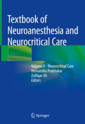 book Textbook of Neuroanesthesia and Neurocritical Care: Volume 2