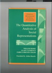 book The quantitative analysis of social representations