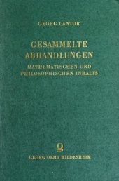 book Gesammelte Abhandlungen mathematischen und philosophischen Inhalts