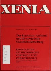 book Der Spartakus-Aufstand und die sowjetische Geschichtsschreibung