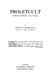 book Proletcult (Proletarian Culture)