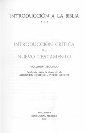 book INTRODUCCION CRiTICA  AL NUEVO TESTAMENTO