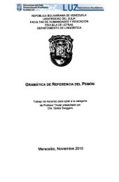 book Gramática de Referencia del Pemón