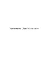 book Yanomama Clause Structure