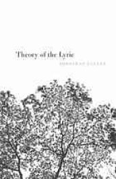 book Theory of the lyric