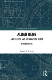 book Alban Berg : A Research and Information Guide