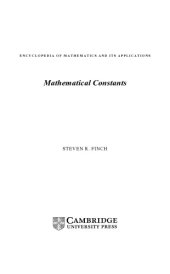 book Mathematical Constants