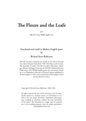 book The Floure and the Leafe : fifteenth century Middle English verse