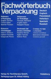 book Fachwörterbuch Verpackung: Deutsch-Englisch-Französisch-Italienisch-Spanisch-Russisch