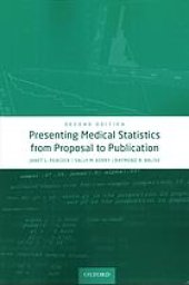 book Presenting medical statistics from proposal to publication.