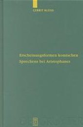 book Erscheinungsformen komischen Sprechens bei Aristophanes