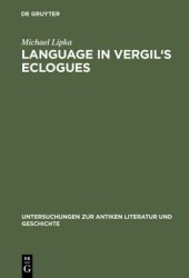 book Language in Vergil’s Eclogues