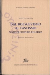 book Dal bolscevismo al fascismo. Note di politica e cultura