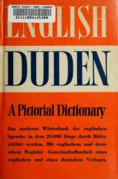 book Duden. The English Duden: a pictorial dictionary with English and German indexes