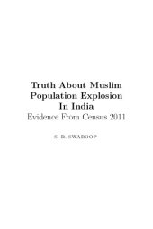 book Truth About Muslim Population Explosion in India: Evidence From Census 2011 [Print Replica]