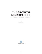 book The Growth Mindset Edge Your Guide to Developing Grit