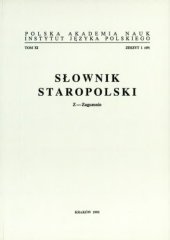 book Słownik staropolski. T. 11(Z-Żżenie).