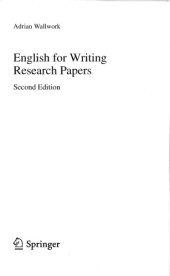 book English for Writing Research Papers