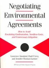 book Negotiating environmental, health, and safety agreements.