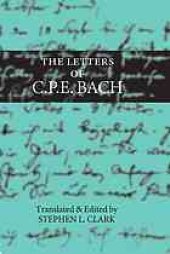 book The letters of C.P.E. Bach