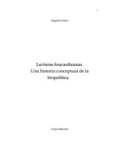 book Lecturas foucaulteanas : una historia conceptual de la biopolitica