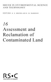 book Assessment and Reclamation of Contaminated Land