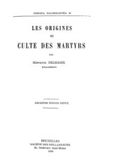 book Les origines du culte des martyrs