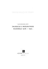 book Dalmacija u međuratnom razdoblju 1918.-1941.