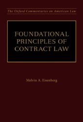 book Foundational Principles of Contract Law