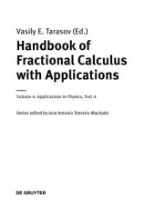 book Handbook of Fractional Calculus with Applications/ Volume 4 / Applications in Physics, Part A.