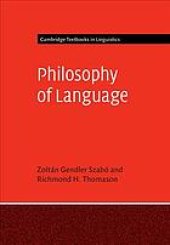 book Philosophy of Language