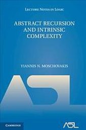 book Abstract Recursion and Intrinsic Complexity