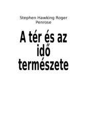 book A tér és az idő természete