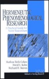 book Hermeneutic Phenomenological Research: A Practical Guide for Nurse Researchers