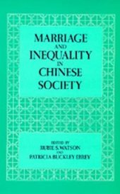 book Marriage and Inequality in Chinese Society