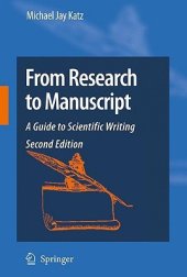 book From Research to Manuscript: A Guide to Scientific Writing