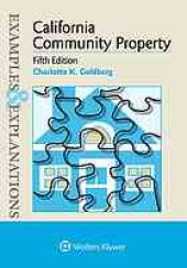 book California community property: examples & explanations