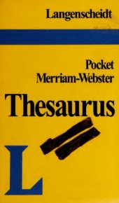 book Langenscheidt’s Pocket Merriam-Webster Thesaurus