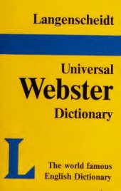 book Langenscheidt Universal Webster Dictionary